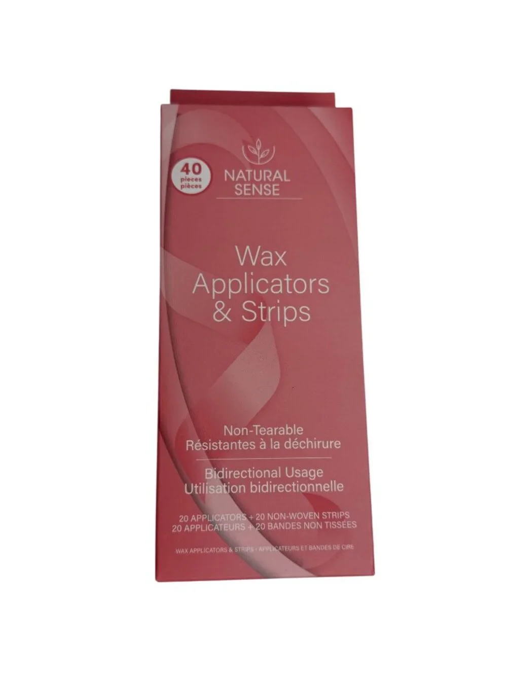 Natural Sense Wax Applicators Strips 40 Pc Hair Removal Kit Non Woven NWT